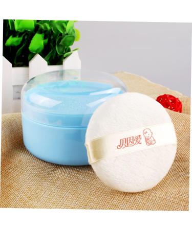 GAFOKI 4pcs Body Powder Puff Box - Travel Makeup Powder Puff Container in Blue Plastic - Buy Online on SooperMarket.com