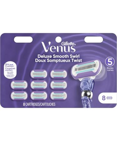 Venus Deluxe Smooth Swirl Women's Razor Blade Refills 8 Count 8 Count (Pack of 1) - Buy Online on SooperMarket.com