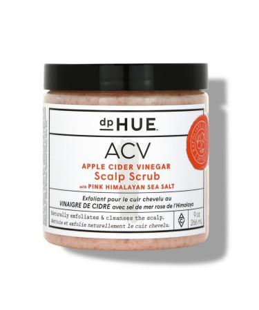 dpHUE Apple Cider Vinegar Scalp Scrub with Pink Himalayan Sea Salt, 9 oz - Natural Exfoliating Scrub & Dry Scalp Treatment - Aloe Vera & Avocado Oil - Gluten Free, Vegan 9 Ounce (Pack of 1)