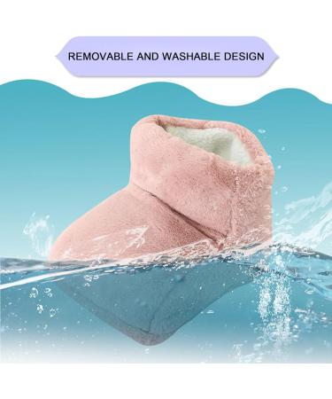 Vesone USB Foot Warmers | Full Size Thickened Heated Slippers | Comfortable Soft Foot Warmers for Home & Work | Perfect Winter Gifts in Pink - Buy Online on SooperMarket.com
