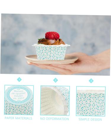 HOMSFOU 100 Pcs Cake Cups Baking Cake Cup Baking Cup Wraps Paper Dessert Liners Paper Muffin Wedding Cupcake Liners Mini Cupcake Liners Crayon Greaseproof Paper Round Container Baby 7.5X7.5X4CMx2pcs Greyx2pcs - Buy Online on SooperMarket.com