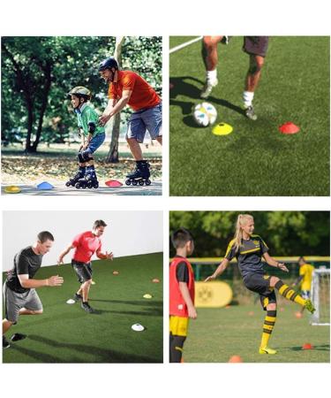 YOQXHY Soccer Cones (50 Pcs) - Agility Training Cones with Carry Bag for Kids Football Basketball Drills - Field Markers in 5 Colors - Buy Online on SooperMarket.com