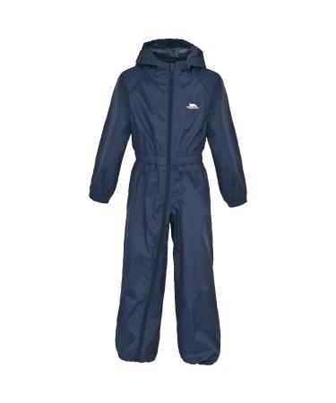 Trespass Children s Unisex Button Rain Suit 2-3 Years Navy