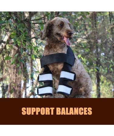 Dog Leg Brace Stability Pet Elbow Brace Convenient Steady for Pet Elbow Pad Puppy Dog(Black M) - Buy Online on SooperMarket.com