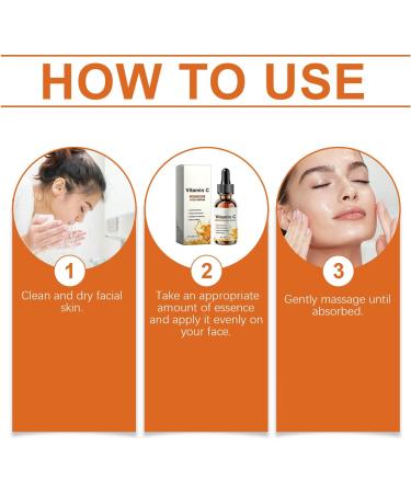 Vitamin C Face Serum Vitamin C Serum for Face Face Moisturizer for Women Vitamin C Brightening Serum Anti Wrinkle Serum Hydrating Serum Dark Spot Remover Glowing Skin Elasticity - Buy Online on SooperMarket.com
