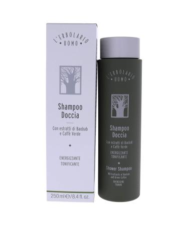 L'Erbolario Baobab And Green Coffee Shower Shampoo - Gentle For Frequent Washing - Leaves Your Skin And Hair Toned And Invigorated - Features Natural Essential Oils - Moisturizes And Shines - 8.4 Oz