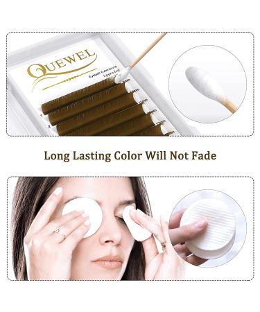 QUEWEL Easy Fan Brown Volume Lash Extensions 0.07 D 9-16mm | Self Fanning 2D-10D Volume Eyelash Extensions - Buy Online on SooperMarket.com