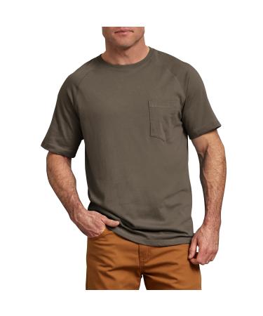 Dickies Men's Short Sleeve Performance Cooling Tee Large Mushroom
