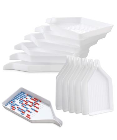 6PCS Plastic Diamond Art Painting Bead Sorting Trays (3.8 x 2.2 Inches), Accessories and Tools for DIY Crafts