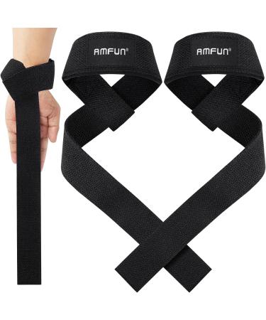 Amfun Padded Lifting Straps - Strength Training & Bodybuilding Aids for Men & Women | Professional Powerlifting Gear - Buy Online on SooperMarket.com