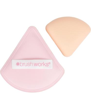 Brushworks Triangular Pillow Puff Duo - Buy Online on SooperMarket.com