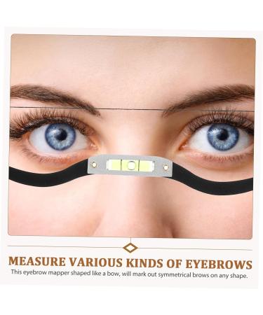 1 Set Arch Embroidery Eyebrow Ruler Brow Template Eyebrow Shaping Kit Level Ruler Alloy - Buy Online on SooperMarket.com