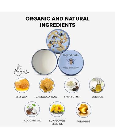 Honey Bee Natural Nose & Paw Balm for Dogs & Cats - Organic Moisturizing Cream with Coconut Oil & Vitamin E - Buy Online on SooperMarket.com