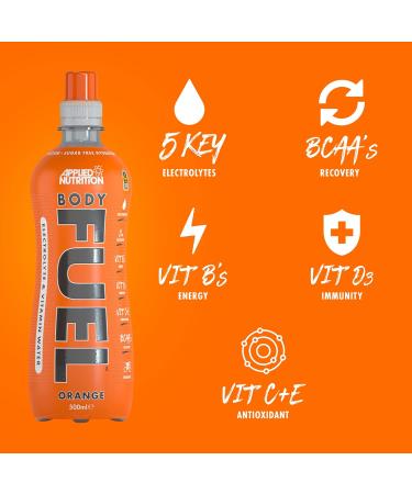 Applied Nutrition BodyFuel Electrolyte Water with BCAAs and Vitamins - Lemon & Lime Flavor (12 x 500ml) - Buy Online on SooperMarket.com