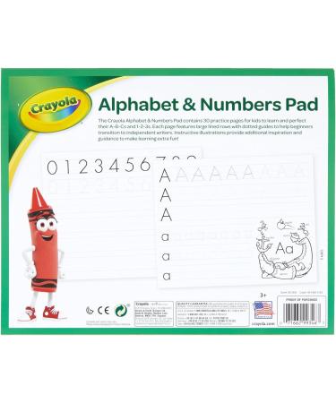 Crayola Alphabet Pad Tracing Worksheets 30 Pages White 10x8 Inches | Educational Learning Tool - Buy Online on SooperMarket.com