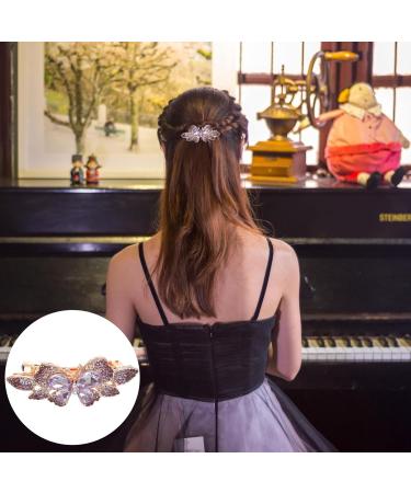 OSALADI Rhinestone Hair Clip Gem Hair Barrettes Bridal Hair Barrettes French Barrette Hair Clips Spring Clip Barrettes Wedding Hair Clip Hair Barrettes for Women Wild Jewelry Miss Metal - Buy Online on SooperMarket.com
