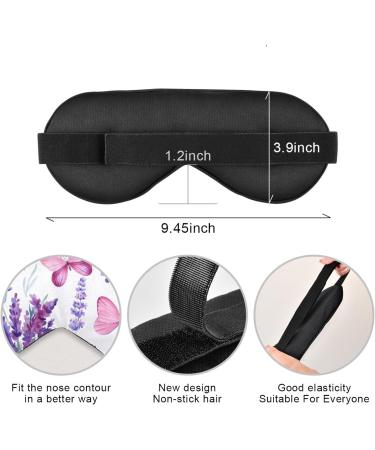 Haskirky Light Blocking Eye Mask for Adults - Adjustable & Breathable for Travel, Yoga, Meditation - Lavender scented for Deep Sleep - Buy Online on SooperMarket.com