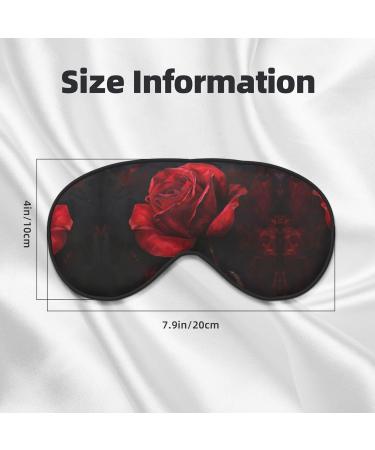 Red Rose Soft Sleep Eye Mask - Breathable Travel Eye Patch for Women | Perfect for Relaxation - Buy Online on SooperMarket.com