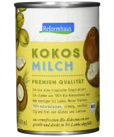 Health food store coconut milk organic pack of 6 (6 x 400 g)