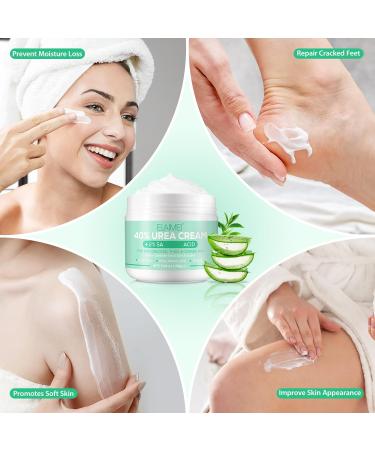 Urea Foot Cream Ultra Moisturizing 40% Urea Foot Cream Plus Deeply Hydrating Heel Balm For Callous Removal and Soften For dry Cracked Feet Heels and Hands - 100g 100 Grams - Buy Online on SooperMarket.com