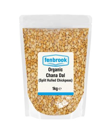 Organic Chana Dal (Split Hulled Chickpeas) 1kg | Certified Organic by Fenbrook Organic