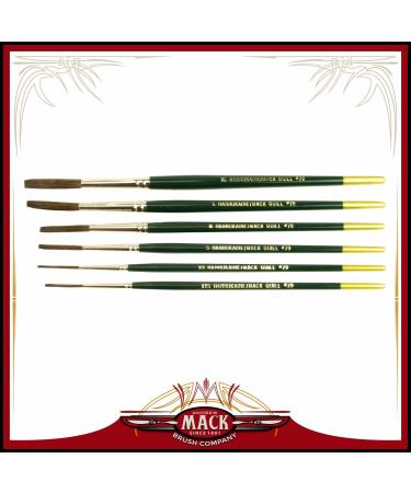 MACK Hannukaine Quill Pinstripe Brush/Brushes Set of 6