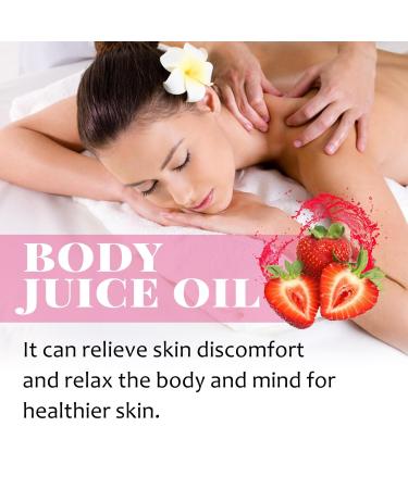 Buy Body Juice Oil - Strawberry Shortcake & Peach Scented Body Oil for Women - Hydrating & Nourishing Skincare - Buy Online on SooperMarket.com