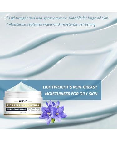 Trendyfave Peptide Moisturiser Anti Wrinkle Face Cream Nourishing Collagen Face Cream with Copper Peptide & Hyaluronic Acid Reduce Fine Line Moisturiser for Oily Skin Firming Beauty - Buy Online on SooperMarket.com