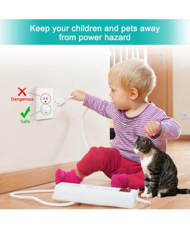 Baby Proofing Outlet Covers (40 Pack) - Child Proof Outlet Plug Covers with Hidden Pull Handle - Prevent Electric Shock Hazard - Outlet Protector for Kids Safety - Buy Online on SooperMarket.com