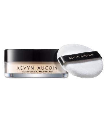 Kevyn Aucoin Loose Setting Powder with Puff: Universal shade  all skin types & tones. Sheer  lightweight  blends well  blurs imperfections  reduces shine. Makeup artist go to for a even skin finish.