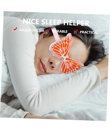 Healeved Ice Butterfly Eye Mask - Silk Gel Sleep Mask for Cooling and Comfort - Orange - Buy Online on SooperMarket.com