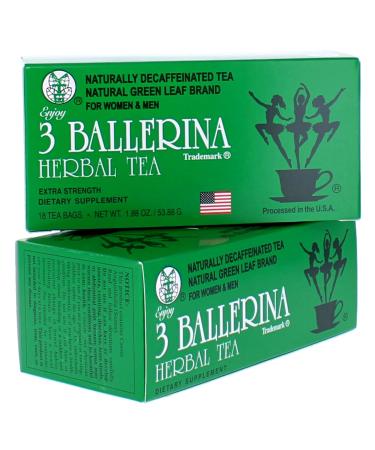 Ballerina Tea Drink Extra Strength - 36 Count x 2 and 18 Count x 2 Pack - Natural Weight Loss and Detox Tea - Buy Online on SooperMarket.com