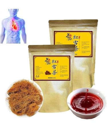 Golden Silk Red Snow Tea Senusto Red Snow Tea Natural Red Snow Tea 50g/Bag Precious Highland Wildlife Red Snow Tea Unique Chinese Tea (2 Box)