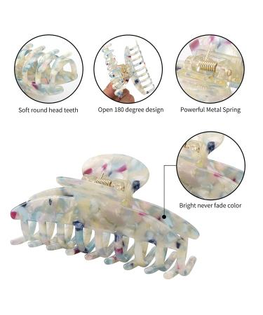 4 Pack Nonslip Large Fashion Hair Claw Clips - Strong Hold Accessories for Women & Girls - 3.7 inch Banana Hair Claws - Buy Online on SooperMarket.com