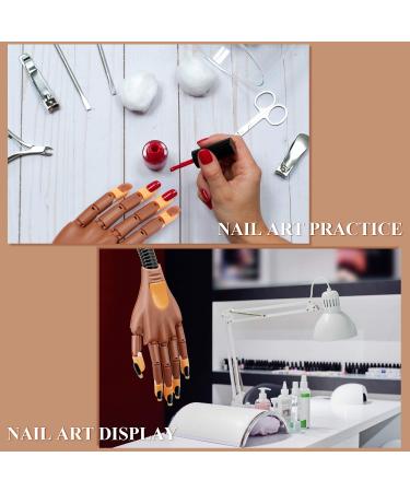 400pcs Brown Replacement False Nail Tips for Nail Training Hand Practice - DIY Manicure Supply - Buy Online on SooperMarket.com
