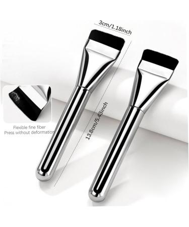 Flat Brush 5.4'' Flat Makeup Brush Thin Blade Liquid Brush Soft Bristles Contour Brush Concealer Brush for Streak-Free Coverage Natural Finish Liquid Brush - Buy Online on SooperMarket.com