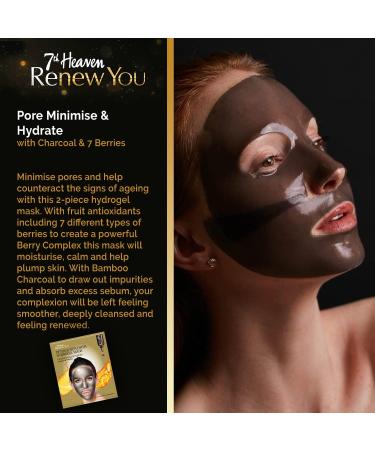 7th Heaven RenewYou Golden Luxury Skincare Gift Set - Contains a Variety of Face Masks to Cleanse and Hydrate Skin Gold Cosmetic Bag and Soft Cleansing Face Cloth - Buy Online on SooperMarket.com