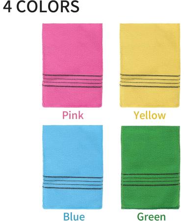Sibba 5Pcs Asian Exfoliating Mitts - Dual-Sided Korean Gloves for Dead Skin Removal | Shower Scrub Mitt Bath Accessories - Buy Online on SooperMarket.com