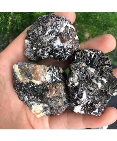 Natural Crystal 100-200g Raw Natural Tourmaline Crystal Gem Original Specimen Rough Stone Home Goods (Color : Black Size : 500g) 500g Black - Buy Online on SooperMarket.com