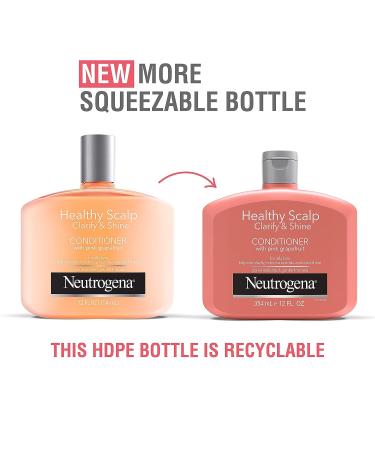 Neutrogena Healthy Scalp Clarifying Conditioner with Pink Grapefruit 12oz - Paraben & Phthalate-Free - For Oily Hair - Color-Safe - Buy Online on SooperMarket.com