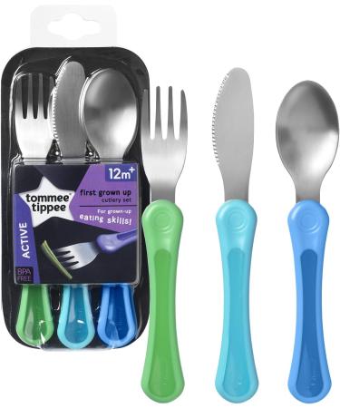 Tommee Tippee Explora First Grown Up Cutlery Set - Assorted Colors | Shop Now - Buy Online on SooperMarket.com