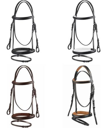 Buy Start Simple Bridle with Reins - Black English Combined Riding Strap for Shetland Pony Thoroughbred & Warmblood - Durable Leather Bridle 19mm - Buy Online on SooperMarket.com
