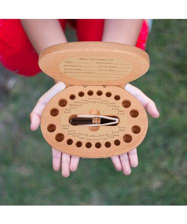AhfuLife Wooden Rabbit Baby Tooth Keepsake Fairy Box - Lanugo Bottle - First Lost Teeth Holder - Cute Organizer for Boys & Girls - Baby Shower Gift - Medium - Buy Online on SooperMarket.com