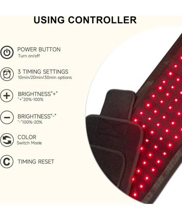 Red Light Lamp Belt Near Infrared Light with 105pcs 3 in 1 Chip Designed LEDs Portable for Home/Office/Trip with No Case - Buy Online on SooperMarket.com