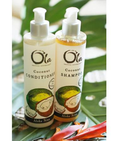 Ola Coconut Organic Shampoo - 8 fl oz | Natural Hair Care | International Shipping Available - Buy Online on SooperMarket.com