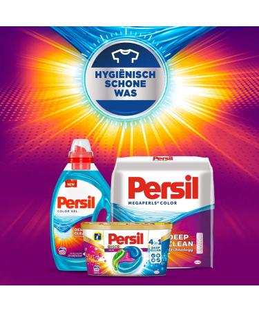 Persil Color Gel Laundry Detergent - 40 Wash Bags (2L) - Perfect for Colored Wash - International Shipping Available - Buy Online on SooperMarket.com
