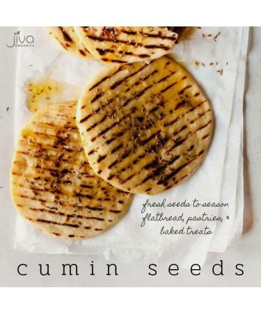 Jiva Organics Organic Cumin Seeds Whole 1lb Jar - Non-GMO, Pure, Vegan - Cumino - 1 Pound Jar - Buy Online on SooperMarket.com