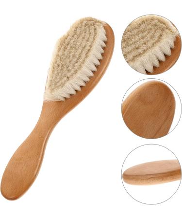 Kisangel Comb Cap Massaging Toddler Hair Brush - Natural Bristles, Wooden Massager for Kids - Perfect Gift for Baby Registry - Buy Online on SooperMarket.com