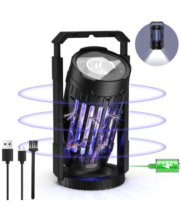 Bug Zapper for Outdoor Indoor 4200V 15W UV Mosquito Killer Lamp Waterproof Electronic Mosquito Zapper Fly Catcher Fly Traps Fly Zapper Insect Killer Mosquito Trap for Kitchen Balcony Patio Camping