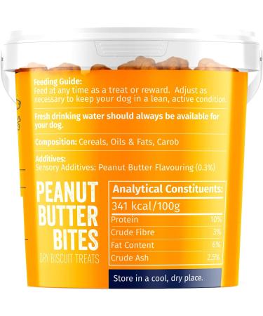 Peanut Butter Dog Treat Biscuits | Delicious Peanut Butter Bite Treats For Dogs & Puppies | Wheat Free & Packed With Vitamins & Minerals | Helps Keep Teeth Clean | Great For Reward Training Peanut Butter - Buy Online on SooperMarket.com